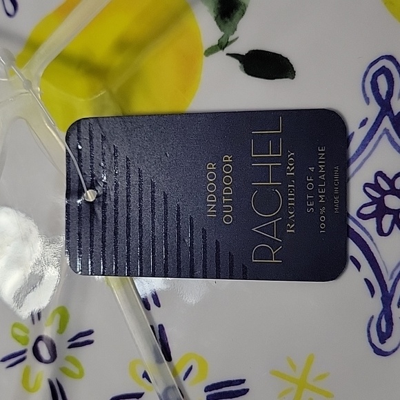 RACHEL ROY Lemon Melamine Plates - Picture 2 of 4